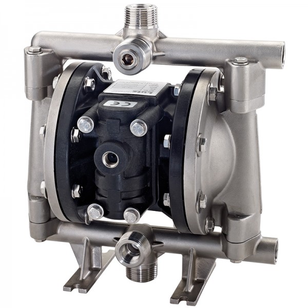 Double diaphragm pump 1/2" made of Aluminium (PTFE version) (bolted version)